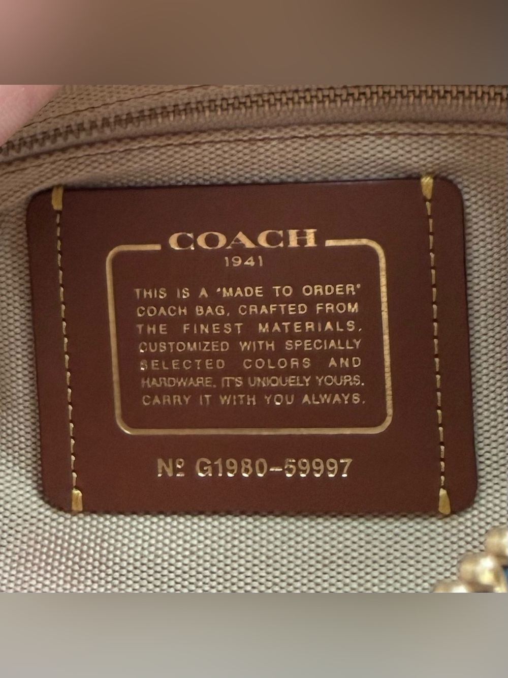 Coach Made to Order Light Denim Rogue w/ Python Handles - Style No. 59997 - Picture 14 of 16